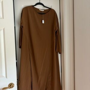 Elizabeth Suzann Moss Silk Parabola Dress M- new with tags